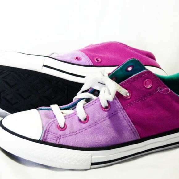 Converse All Star pink purple blue color block - Picture 2 of 8